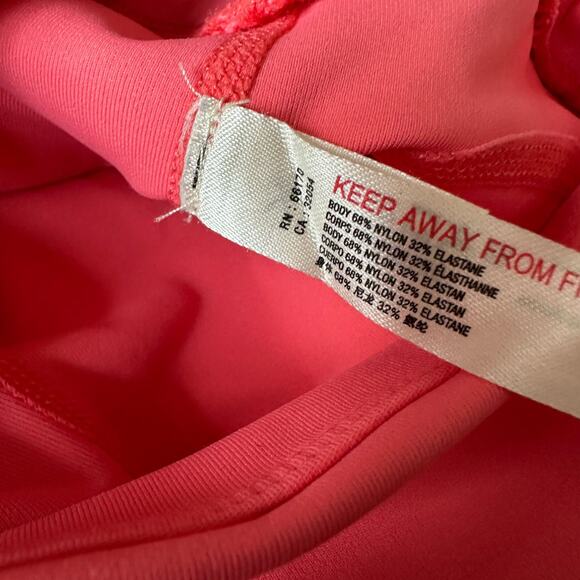 Free People FP Movement Coral Pink Petal Pusher Scalloped Biker Bike Shorts XS - Picture 9 of 11